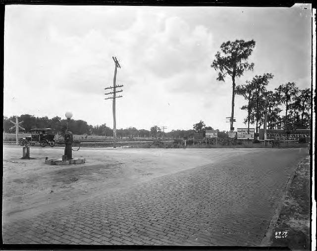 Vintage gas pump at the Sanitary Store in Valrico Florida 1922